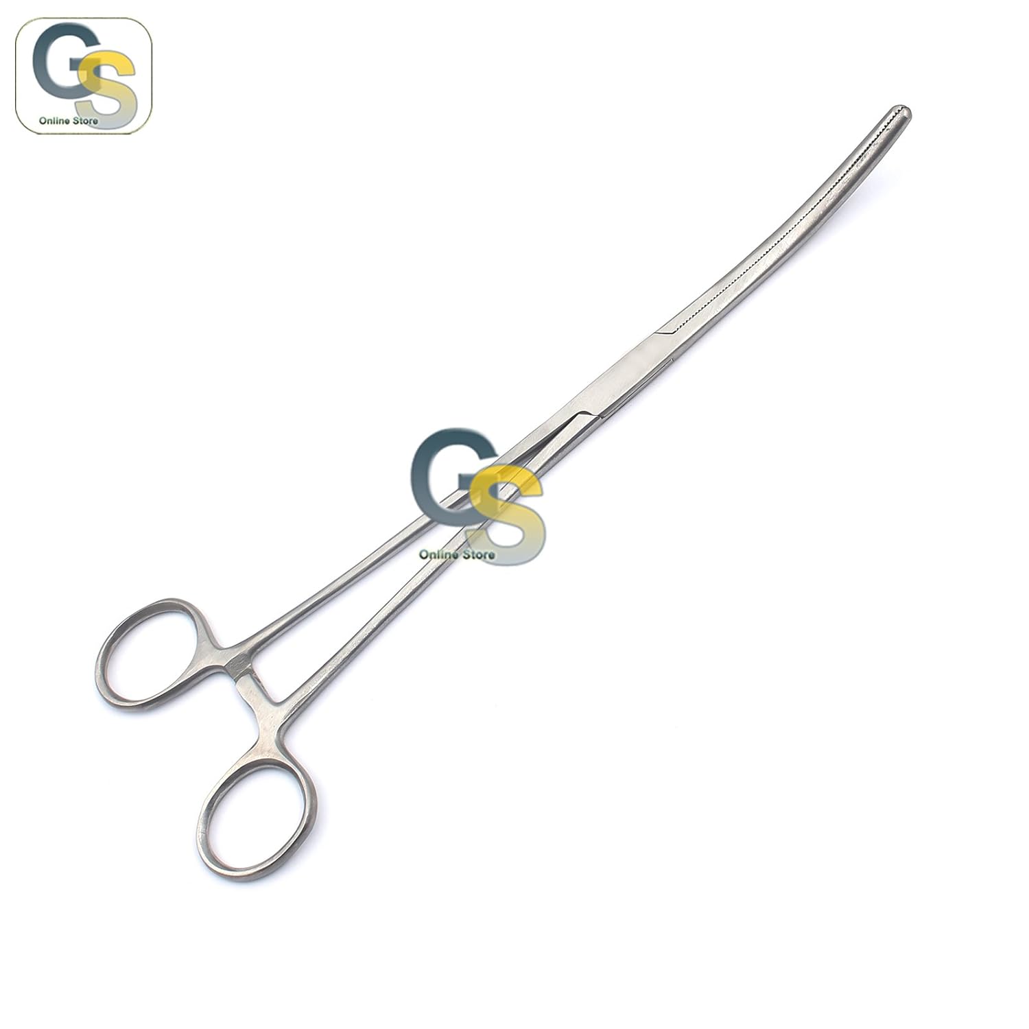 G.S HEMOSTAT CLAMP, Curved 10" Best Quality Industrial