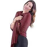 Happyluxe Travel Shawl Wraps for Women - 68x35in Wrap. Lightweight Pashmina, Airplane Travel Blanket Scarf. Made In USA