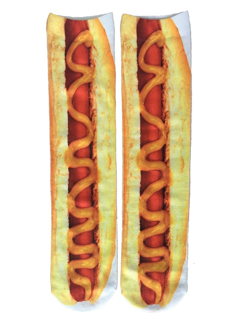 SherryDC Mens Novelty Funny Crazy Graphic Photo 3D Print Casual Long Crew Tube Socks