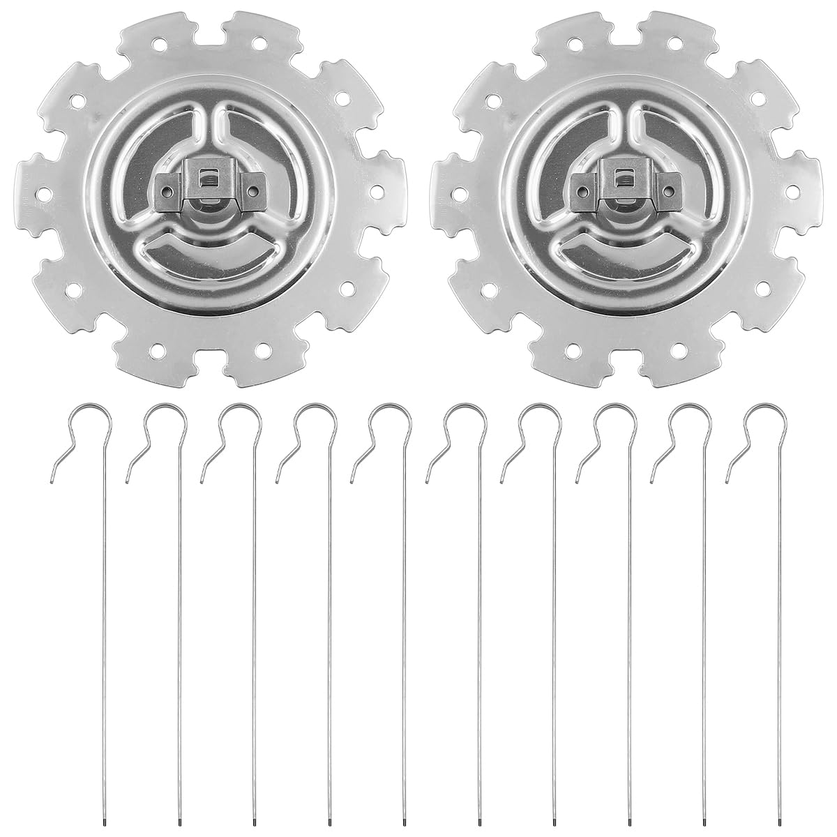 Stainless Steel BBQ Skewers Barbecue Cage Air Fryer Skewers Rotisserie Kebab Barbecue Grill Oven Tools