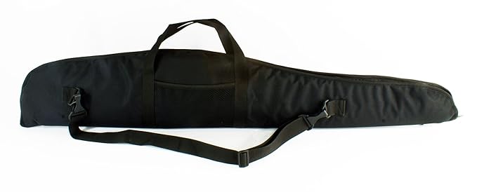 Waffentasche Gewehrtasche 130cm mit Trageriemen für Luftgewehr Schaumstoff Schwarz [017]