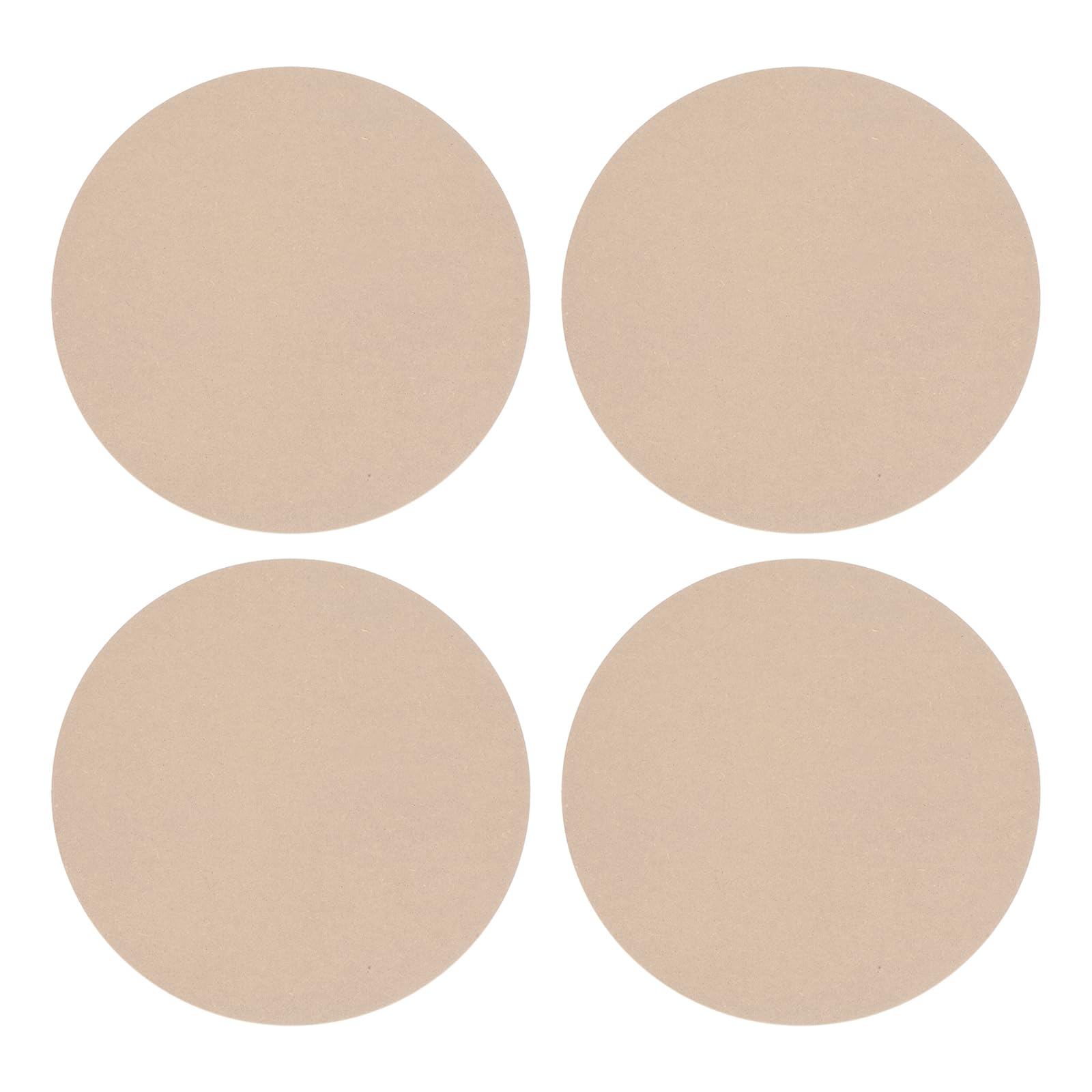 PATIKIL 4 Pack 10" 254mm OD Ceramic Drying Slab, 8mm 1/3" Thick Round Clay Wedging Board Sculpture Base Plate Pottery Wheel Bats Without Holes, Sand Table Baking Model Bottom Block