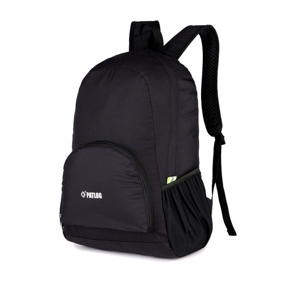 25L Ultra Lightweight Packable Backpack Hiking Travelling Waterproof Daypack for Men and Women/ Handy Foldable Cycling Camping Outdoor Travel School Sport Carry on Backpacking (Black)