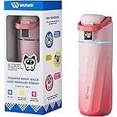 BOOST Smart Water Bottle with Reminder & Tracker, 16oz Kids Water Bottle for School, DIY Refrigerator Magnets, BPA-Free Vacuum Insulated Stainless Steel, Ideal Gift for Christmas, New Year