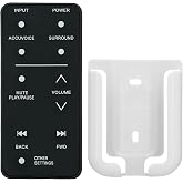 Replacement Remote Control for ZVOX Accuvoice AV150 AV155 AV157 AV201 AV203 AV203 4002031 SB380 SB500 SB700 TV Speaker(with Mounting Bracket)