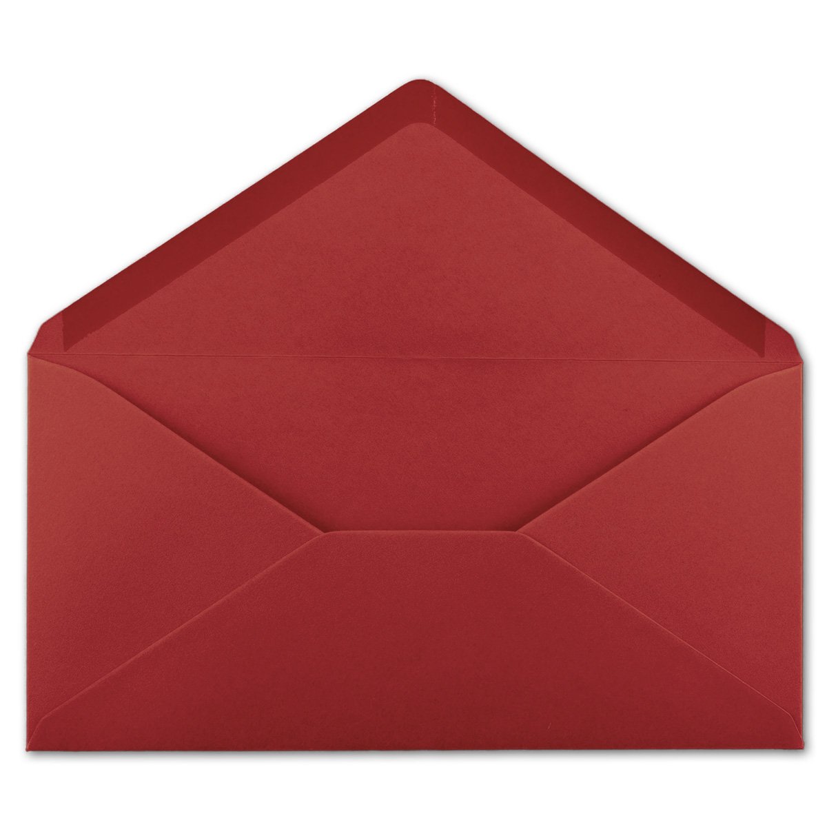 100 DIN Long Envelopes Dark Red 22 x 11 cm 120 g/m² Wet Adhesive Post Envelopes Without Window Ideal for Christmas Greeting Cards Invitations from Your Glüxx-Agent