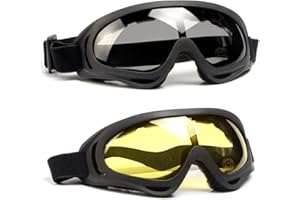 SPOSUNE Motorcycle Goggles Airsoft Goggles, UV400 Protection Dirt Bike Goggles, ATV Goggles Safety Goggles for Men Women