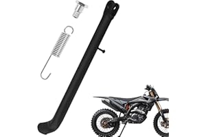 MLAHUIER Dirt Bike Stand with Spring,Motorcycle Side Kickstand,11.8inch Mini Bike Kick Stand Replacement Parts for Dirt Pit Bike 70cc 90cc 110cc 125cc 138cc 140cc 150cc 200cc, Dirtbike Frame Accessory