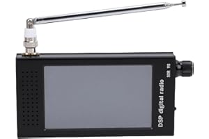 Fafeicy DeepSDR V6 DSP Radio, 4.3 Inch IPS Touchscreen Shortwave Radio with 192kHz Real Time Spectrum, Portable Aluminum Allo
