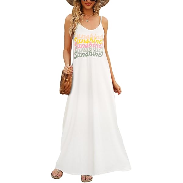 CHARTOU Women Summer Floral Boho Maxi Dresses 2025 Spaghetti Strap Flowy  Vacation Dress (Medium, Orange) at Amazon Women's Clothing store