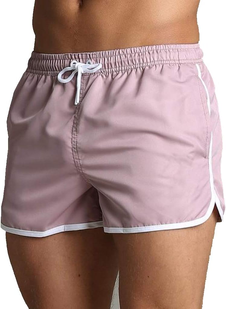 Quick Dry Mens Swimming Shorts Swim Trunks with Mesh Lining Summer Board Short