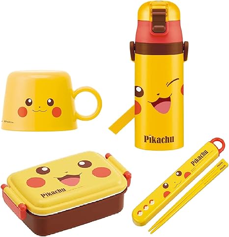 Amazon セット商品 弁当箱 ランチボックス ピカチュウ フェイス ポケモン 450ml 箸箱セット 16 5cm 子供用 ステンレス 水筒 470ml ペットボトル キャップ コップ 弁当箱 水筒 オンライン通販