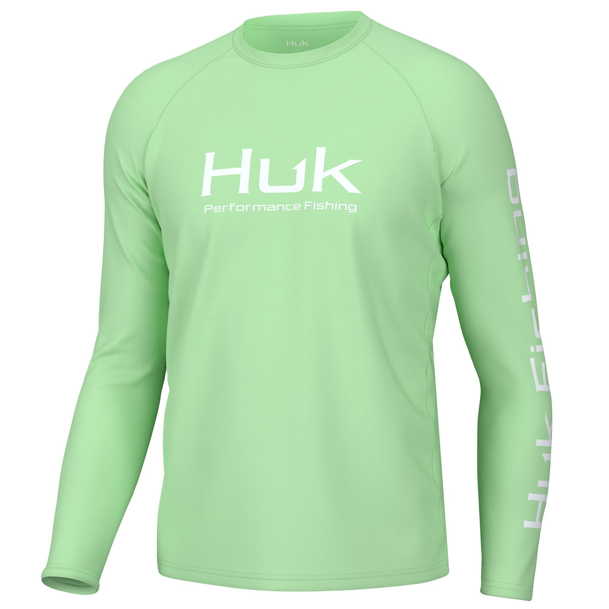 HUK Mens Pursuit Vented Long Sleeve Shirt, +30 UPF Fishing Shirt, Patina, Medium Image