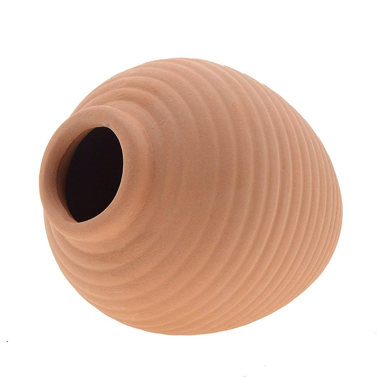 Saim Aquarium Decor Middle Ceramic Jar Fish Tank Ornaments Cave Breeding Cones Cave for Betta Fish Amano Shrimp Cichlid Bonsai to Play, Hide and Rest