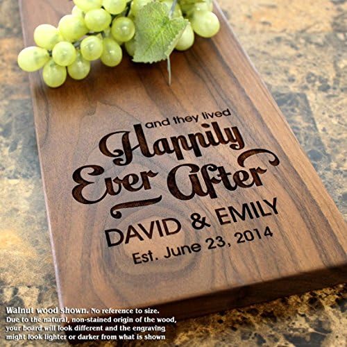 Personalized Engraved Cheese Board 8x17" - Wedding, Anniversary, Housewarming, Birthday, Corporate Gift, Award, Promotion. #204