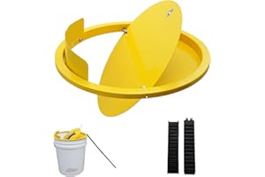 HOQIOWL Bucket Lid Mouse Trap Metal 5 Gallon Bucket lid,Strong Metal Material That Cannot be Bitten, auto Reset, Repeat Catch, Indoor Outdoor, Reusable 5 Gallon Bucket Lid, (1Pack)