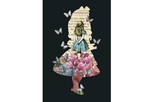 Alice In Wonderland Magical Garden Vintage Book: notebook, notebook journal beautiful , simple, impressive,size 6x9 inches, 114 paperback pages