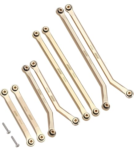 INJORA Set 4 Link Per Telaio In Acciaio Inox Alta Clearance Per 1 24 Axial Scx24 Gx470 Upgrade - Foto 9