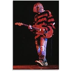Kurt Cobain Music Canvas Art decor for Bedroom (12x18in) Unframed