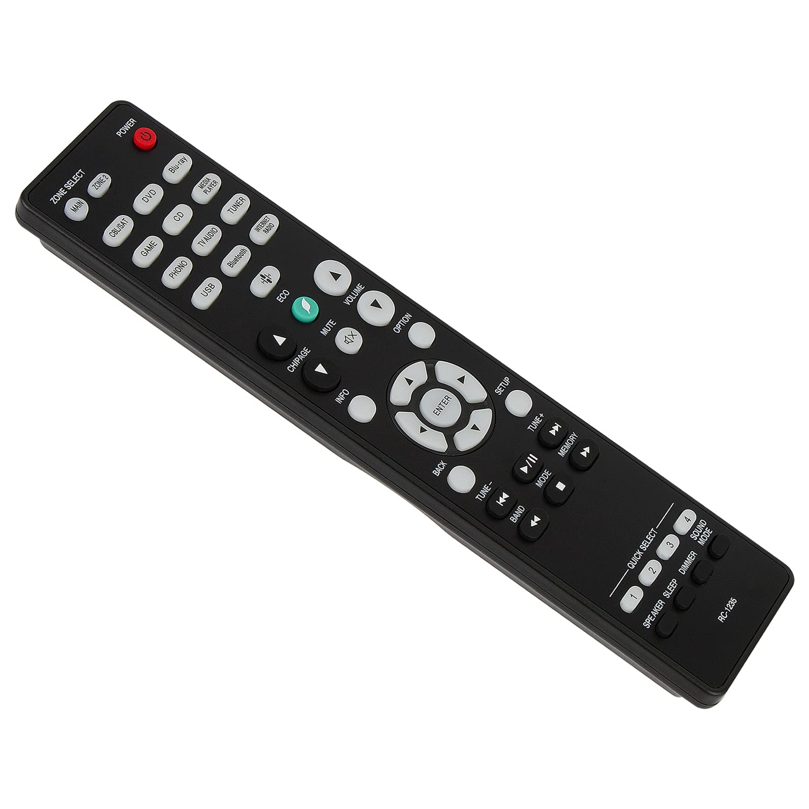 VINABTY RC-1235 30701027200AD Replacement Remote Compatible with DENON DRA-800H DRA-800