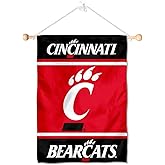Cincinnati Bearcats Window Wall Banner Hanging Flag with Suction Cup