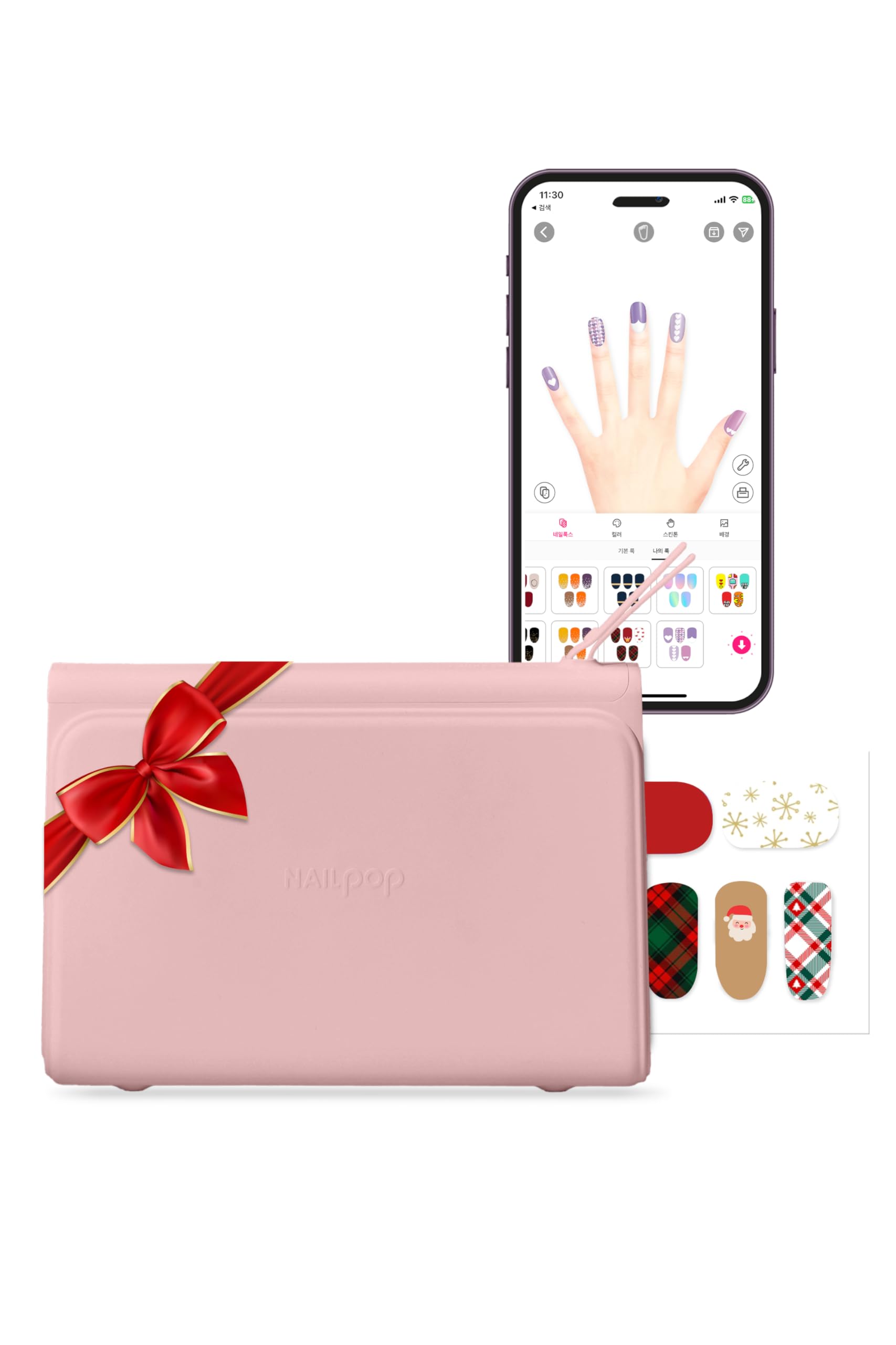 Photo 1 of NAILPOP Nail Art Printer Machine - Digital Nail Design Machine Printer that comes w/ 10 Sheets of Nail Sticker Paper | Wireless & Automatic Nail Art Machine | Limitless Design & Easy Navigation (PINK)