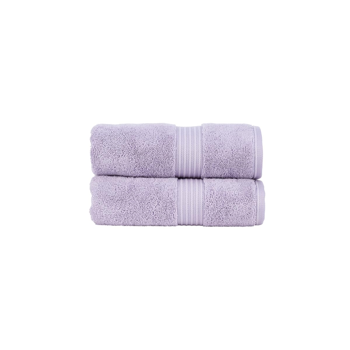 Christy Supreme Hygro 2 Hand Towels Set | Lavender Purple | 100% Luxury Supima Cotton | Ultra Soft | Super Absorbent | 650GSM | Plush and Long Lasting