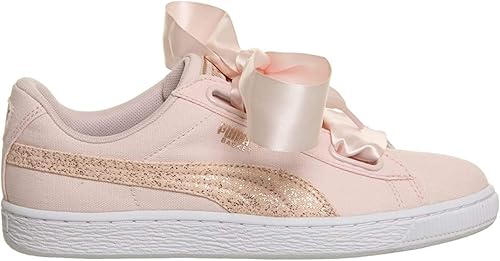 puma basket heart canvas women's