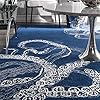 nuLOOM Octopus Tail Abstract Wool Area Rug, 3' x 5', Navy
