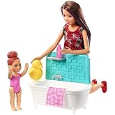 Barbie Skipper Babysitters Inc. Bathtime Playset, Brunette