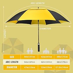 ZOMAKE Large Golf Umbrella for Rain Heavy Duty,Big