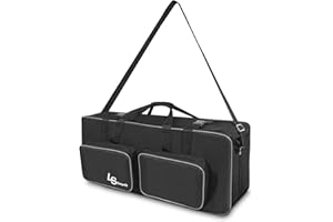 LS LIMO STUDIO LIMOSTUDIO LimoStudio 30 x 10 x 13 inch (L x W x H) Photo Equipment Hard Frame Large Carry Bag, Shoulder Strap, Front Pockets, Thick Padded All Sides Inside, Soft Cushion Compartment Storage Protection, AGG1695