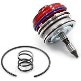 LVOUP Red Corvette Servo Piston Assembly with Cover &amp; Snap Ring | Compatible with Corvette 700R4 4L65E 4L70E 4L60E 1982-2014