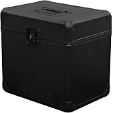 Black KROM Record/Utility Case for 70 12" Vinyl Records &amp; LPs