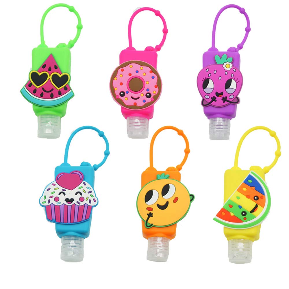 6 Pieces Empty Mixed Kids Hand Sanitizer Travel Sized