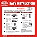 Amram Comfort Grip Tagging Gun for Clothing and Pricing, Includes Standard Retail Price Tag Attacher Gun for Clothing, 2,500 Asstd 1-in, 2-in, 3-in Barbs Attachments, 5 Needles