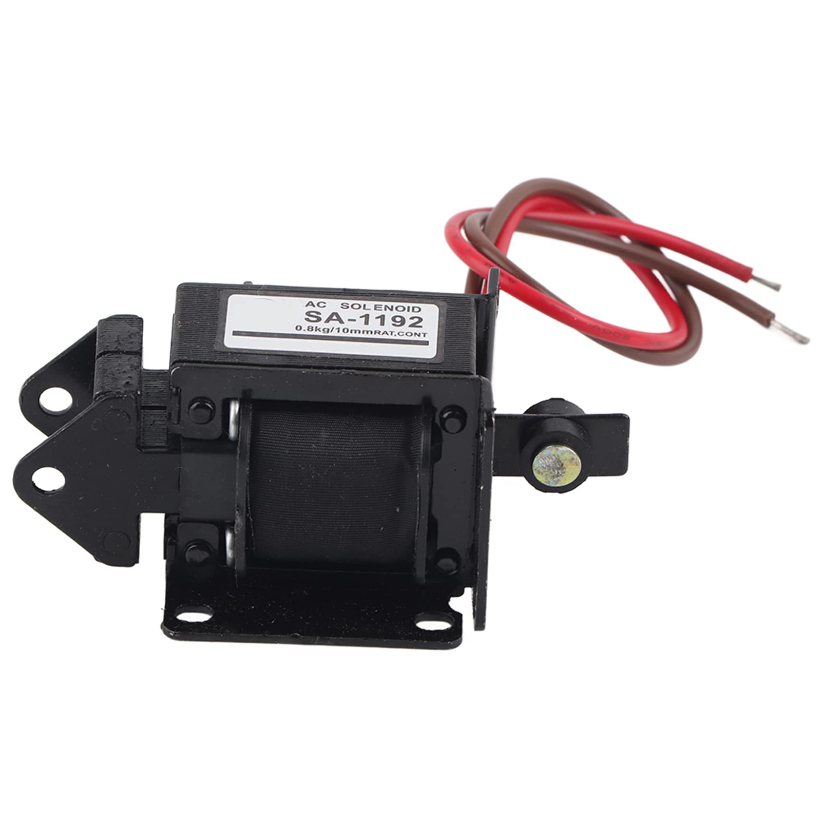 Pull Push Type Solenoid Electromagnet, SA 1192 Stroke AC Solenoid Electromagnet Push Pull Type Electric Magnet 220VAC 7.8N Suction 10mm Tractive Linear Motion for Industrial Automation Civil Machinery