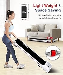 Redliro Walking Pad with Incline Under Desk