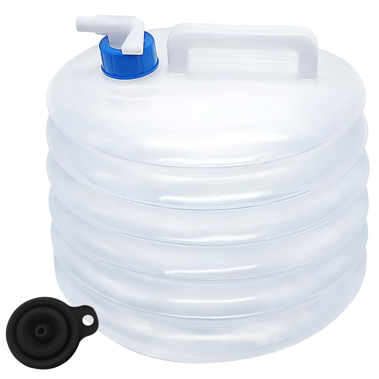 HTRTRR Foldable Camping Water Container, Collapsible Water Bucket, Camping Accessories, No Leaking and Lightweight Water Bucket for Camping Hiking Travel (15L)