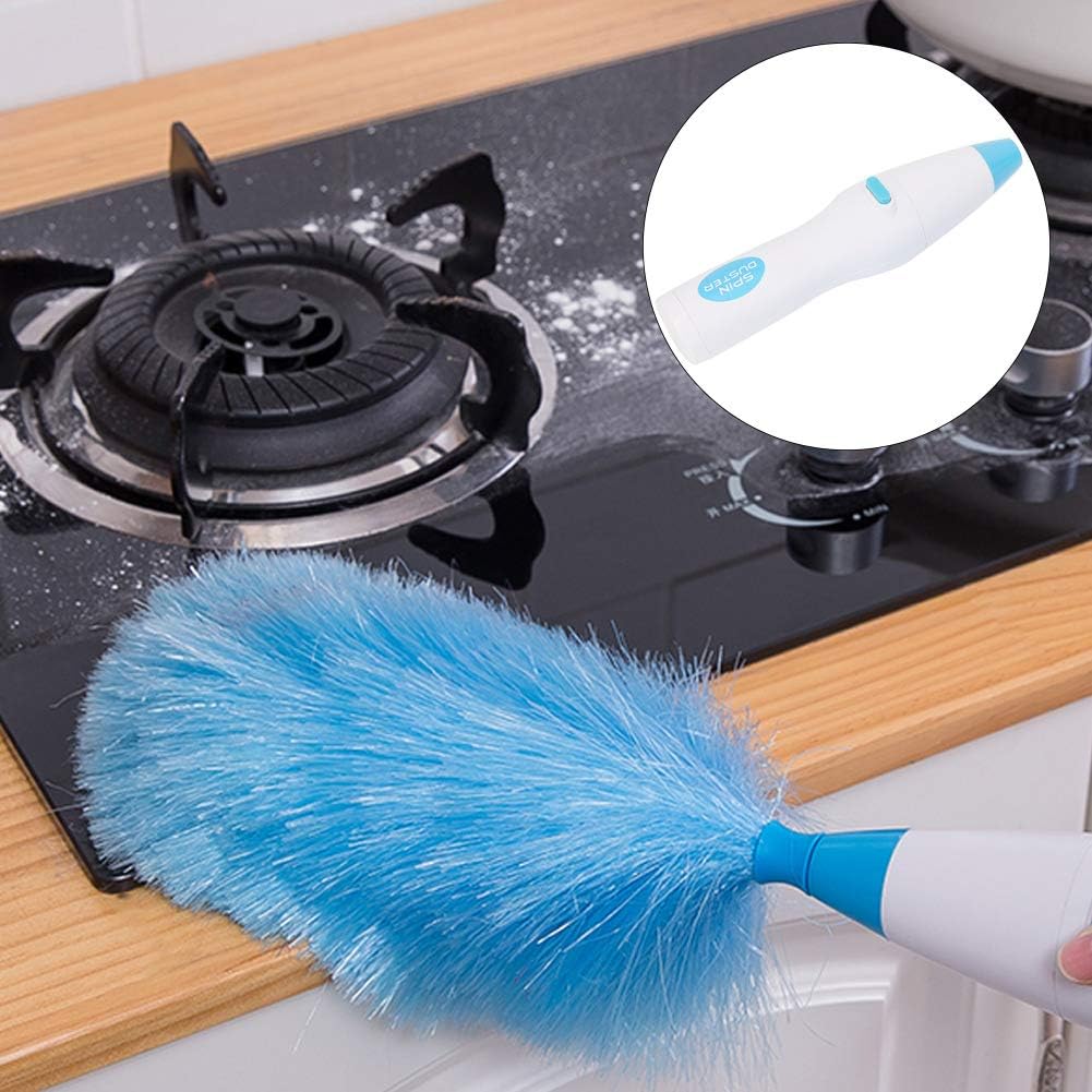Garosa Electric Duster Cleaning Brush 180 ° Electric Feather Duster Window Blinds Furniture Cleaning Tool Household Helper: Home & Kitchen