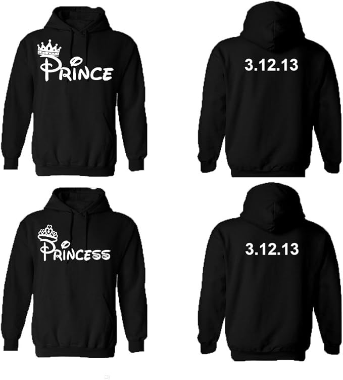 prince and princess hoodies