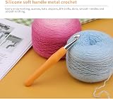 SUVSOON 10mm Crochet Hook Ergonomic Soft Handle Random Color view 4