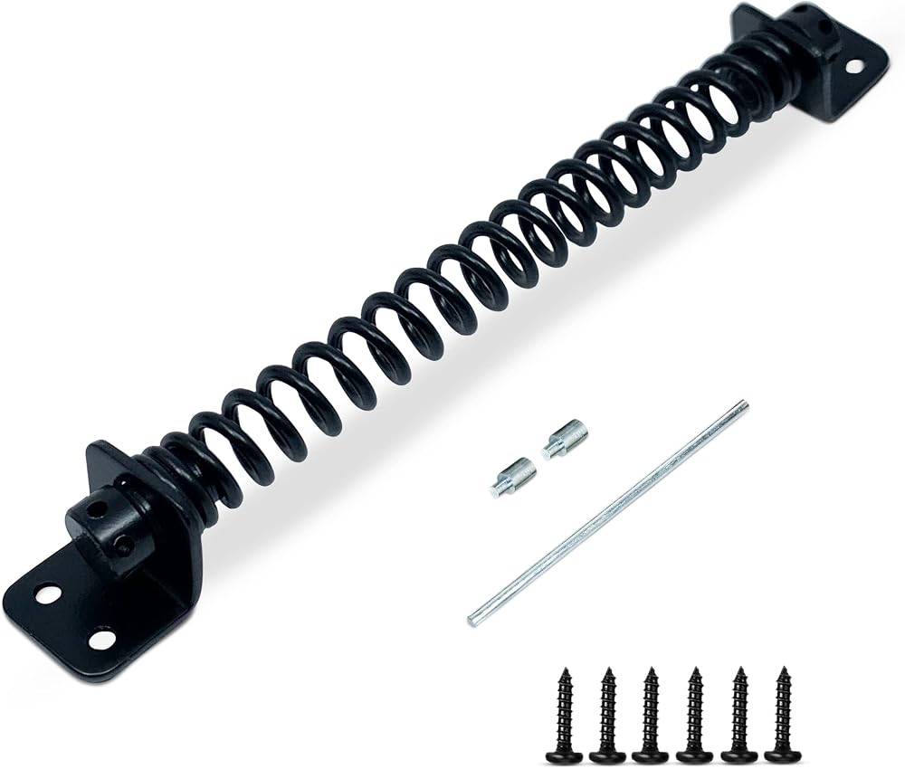 Zavia Gate Spring Closure 8in Adjustable Metal Door Closer for Wood