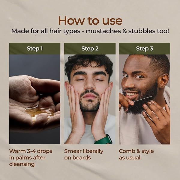 GYA LABS SANDALWOOD BEARD OIL FOR MEN GROWTH – 100% PURE NATURAL BEARD GROWTH OIL FOR MEN WITH ORGANIC ARGAN & JOJOBA – MOISTURIZES, SOFTENS & STRENGTHENS (1 FL OZ)