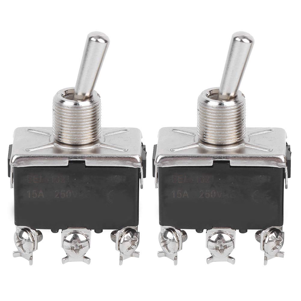 Waterproof Heavy Duty Toggle Switch for LED Lights - 20Pcs Momentary Rocker Switch, 250VAC 15A Waterproof Design