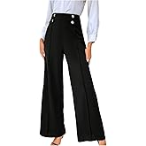 Floerns Women's High Waisted Wide Leg Dress Pants Business Casual Office Slacks Old Money Trousers