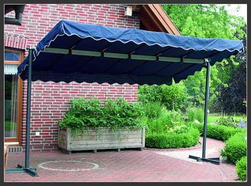 Grasekamp Qualitat Seit 1972 Stand Markise 3x4m Platingrau Mit