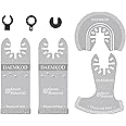 DAEMKOD Diamond Oscillating Tool Blade, Professional Multi Tool Blades Kits, Grout Removal Blade for Oscillating Tool, Fit Dewalt Bosch Worx Ryobi Milwaukee,(4 Pack)