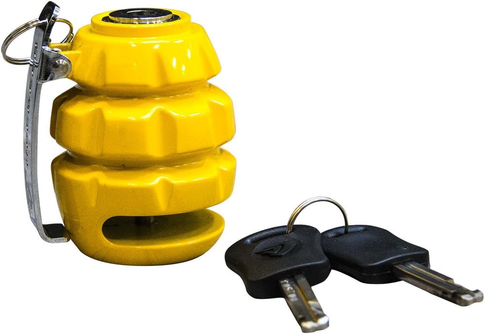 Voss Grenade Motorcycle Disc Lock 6mm pin - Yellow