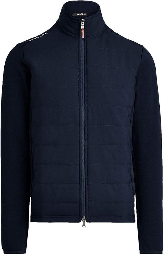 Amazon.com: RLX Ralph Lauren Mens Navy Wool-Blend Paneled Stretch Golf Jacket: Polo Ralph Lauren 